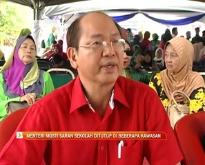 Menteri MOSTI saran sekolah ditutup di beberapa kawasan