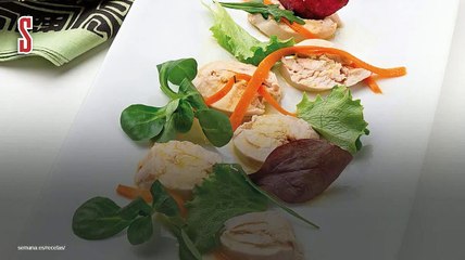 Vídeo Receta: Pollito de grano con vinagreta de naranja y hortalizas