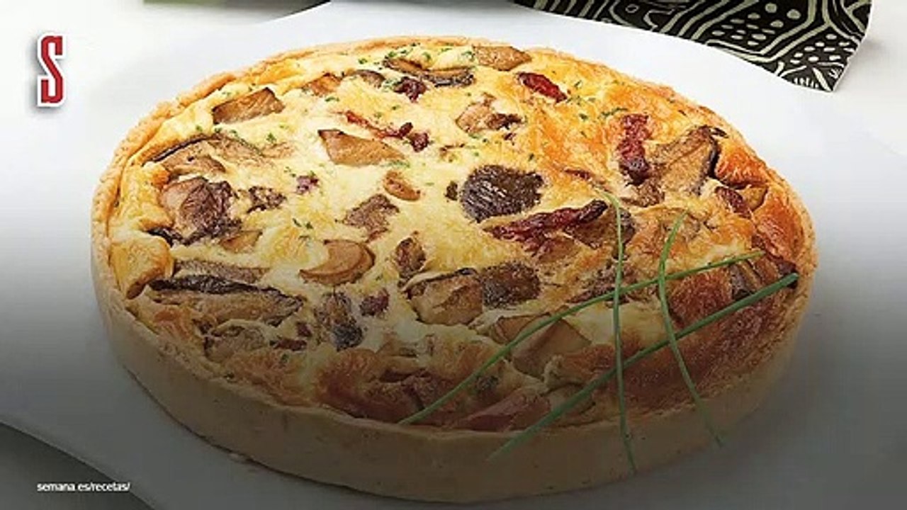 Vídeo Receta: Quiche de boletus y trufa