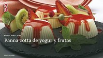 Vdeo Receta: Panna cotta de yogur y frutas