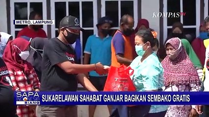 Di Tengah Tingginya Harga Bahan Pokok, Sukarelawan Sahabat Ganjar Bagikan Sembako Gratis