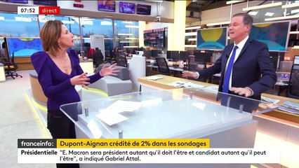 "Regardez mon audience sur Facebook !" : Nicolas Dupont-Aignan ne croit pas ses intentions de vote dans les sondages