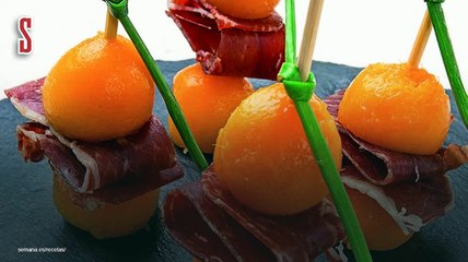 Vídeo Receta: Pinchos de jamón y mango