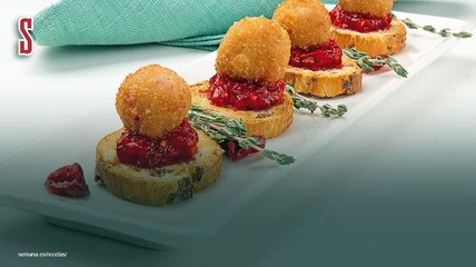 Vídeo Receta: Bolitas calientes de paté de foie gras de pato.