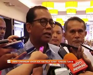 UMNO cawangan Johor ada hak nilai surat terbuka Tun M