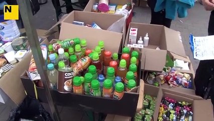 Refugiats arribant a Polònia