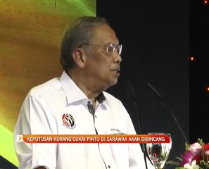 Keputusan kurang cukai pintu di Sarawak akan dibincang dalam mesyuarat kabinet