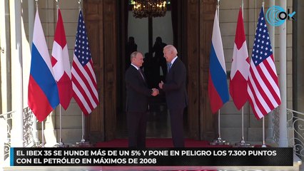 El Ibex 35 se hunde más de un 5% y pone en peligro los 7.300 puntos con el petróleo en máximos de 2008