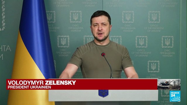 Volodymyr Zelensky : Notre drapeau n'est pas tâché de sang et n'aura jamais de croix gammée