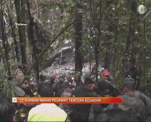 22 korban nahas pesawat tentera Ecuador