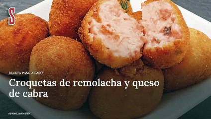 Vídeo Receta: Croquetas de remolacha y queso de cabra