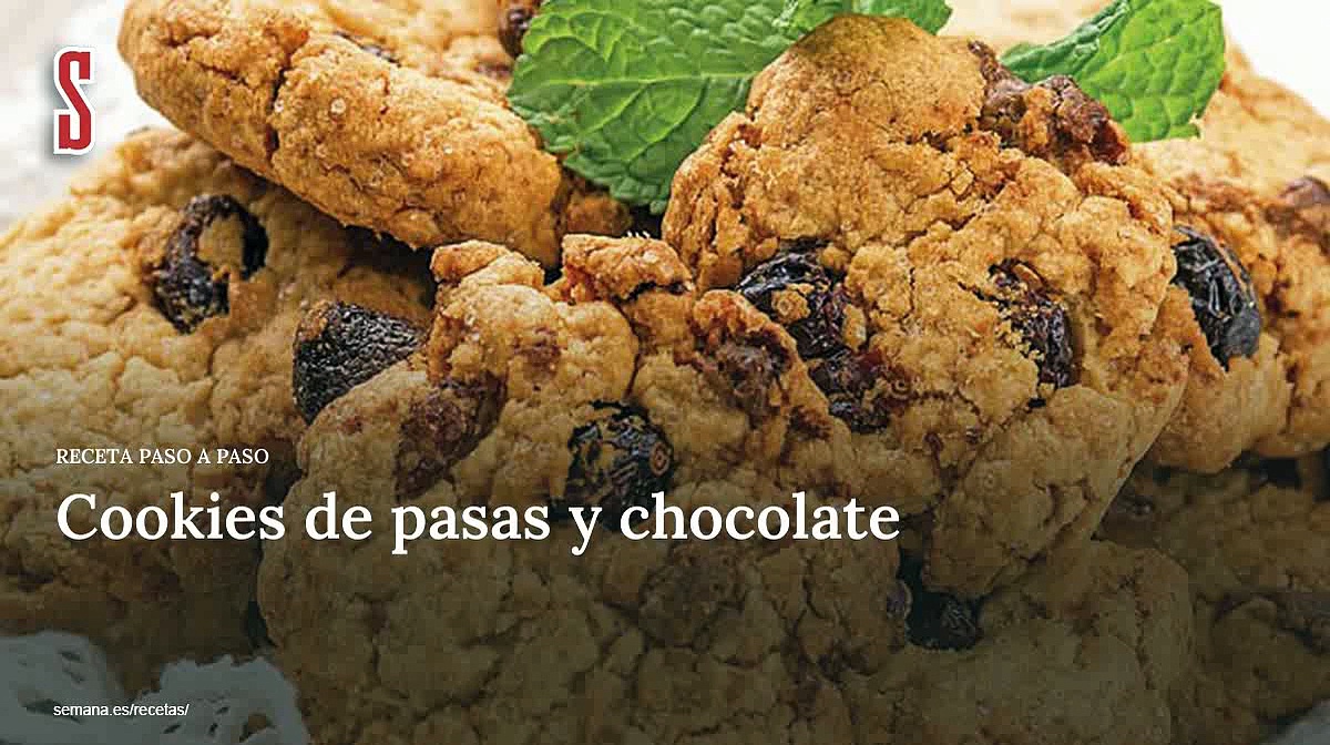 Receta: Recetas de Cookies de pasas y chocolate Postres | Recetas SEMANA