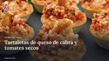 Vídeo Receta: Tartaletas de queso de cabra y tomates secos
