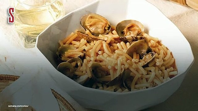 Vídeo Receta: Almejas con fideos