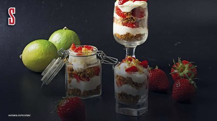 Vídeo Receta: Vasitos de mascarpone y fresón