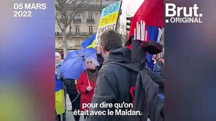 Rencontre d’Alexander, à la manifestation de soutien à l’Ukraine