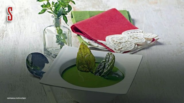 Vídeo Receta: Crema fría de hierbas aromáticas