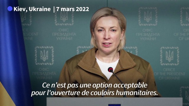 Kiev refuse les couloirs humanitaires vers le Bélarus et la Russie proposés par Moscou