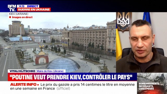 Vitali Klitschko, maire de Kiev, estime que la population [de la ville] est aux alentours de 2 millions de personnes , contre 3.5 millions avant la guerre