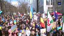 بلجيكا: مسيرة في شوارع بروكسل ضد العمليات العسكرية الروسية في أوكرانيا