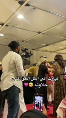 أحلام في معرض العطور إلتفاف وتجمهر حولها وابنها يخطف الأنظار