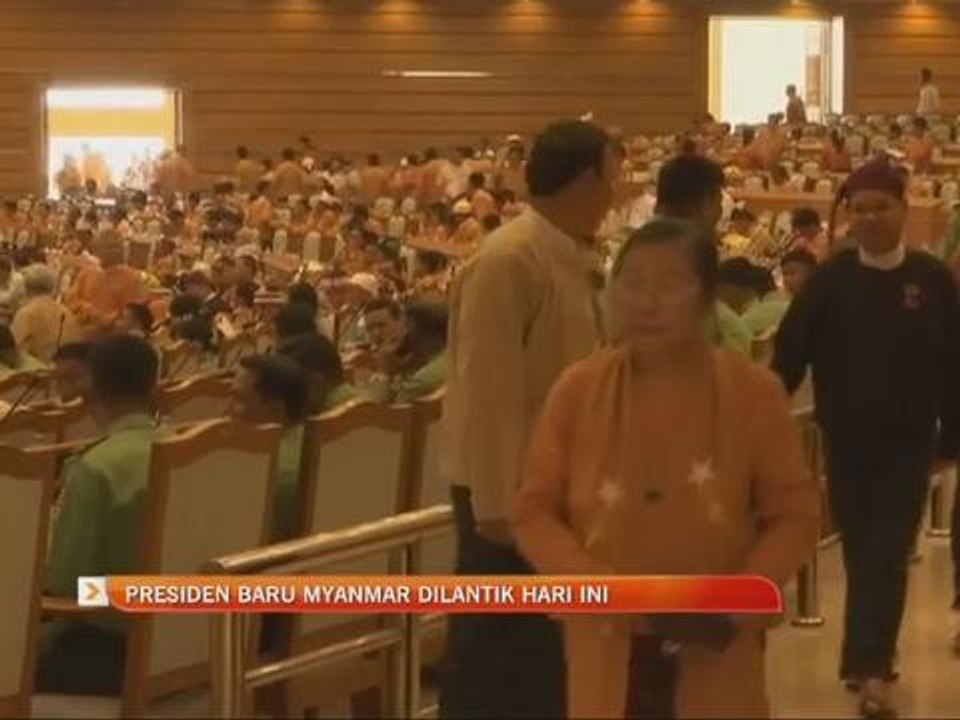 Presiden  baru Myanmar dilantik hari ini.