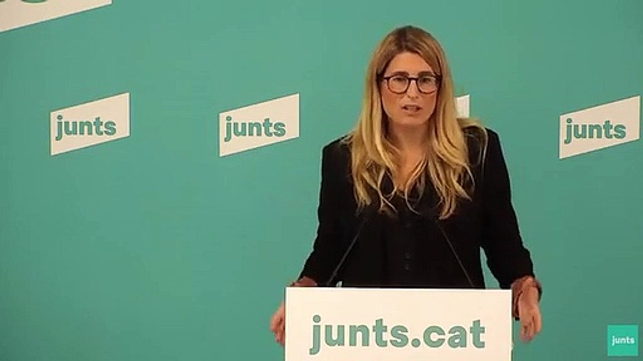 Elsa Artadi: "Deixo de ser portaveu de Junts".