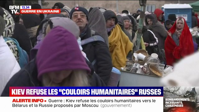 Guerre en Ukraine: Kiev refuse les couloirs humanitaires russes