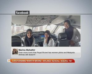 Juruterbang wanita Brunei Airlines kendali Boeing 787