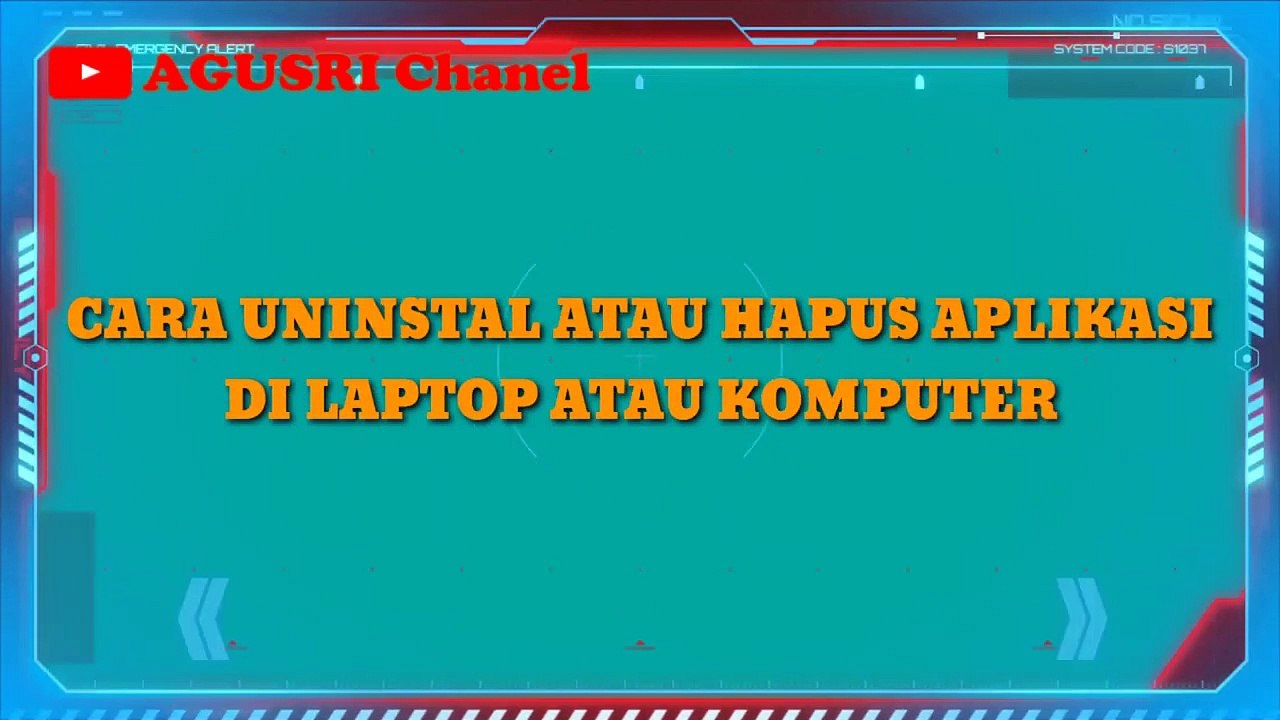CARA UNINSTALL APLIKASI DI LAPTOP,PC, KOMPUTER