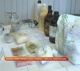 Makmal mini proses dadah diserbu, penjual ikan ditahan