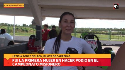 Fui la primera mujer en hacer podio en el campeonato misionero