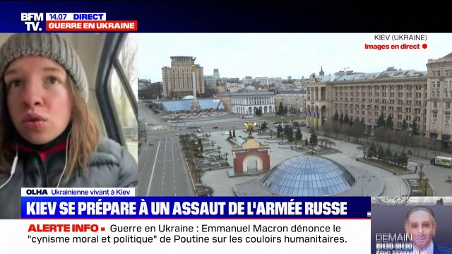 Guerre en Ukraine: La Russie ne respecte pas du tout les couloirs humanitaires qu'elle a promis , témoigne Olha, habitante de Kiev