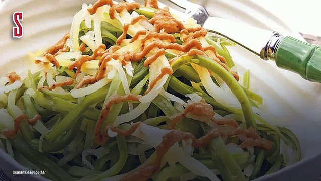 Vídeo Receta: Judías verdes y patatas con salsa romescu