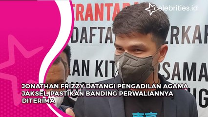 Jonathan Frizzy Datangi Pengadilan Agama Jaksel, Pastikan Banding Perwaliannya Diterima