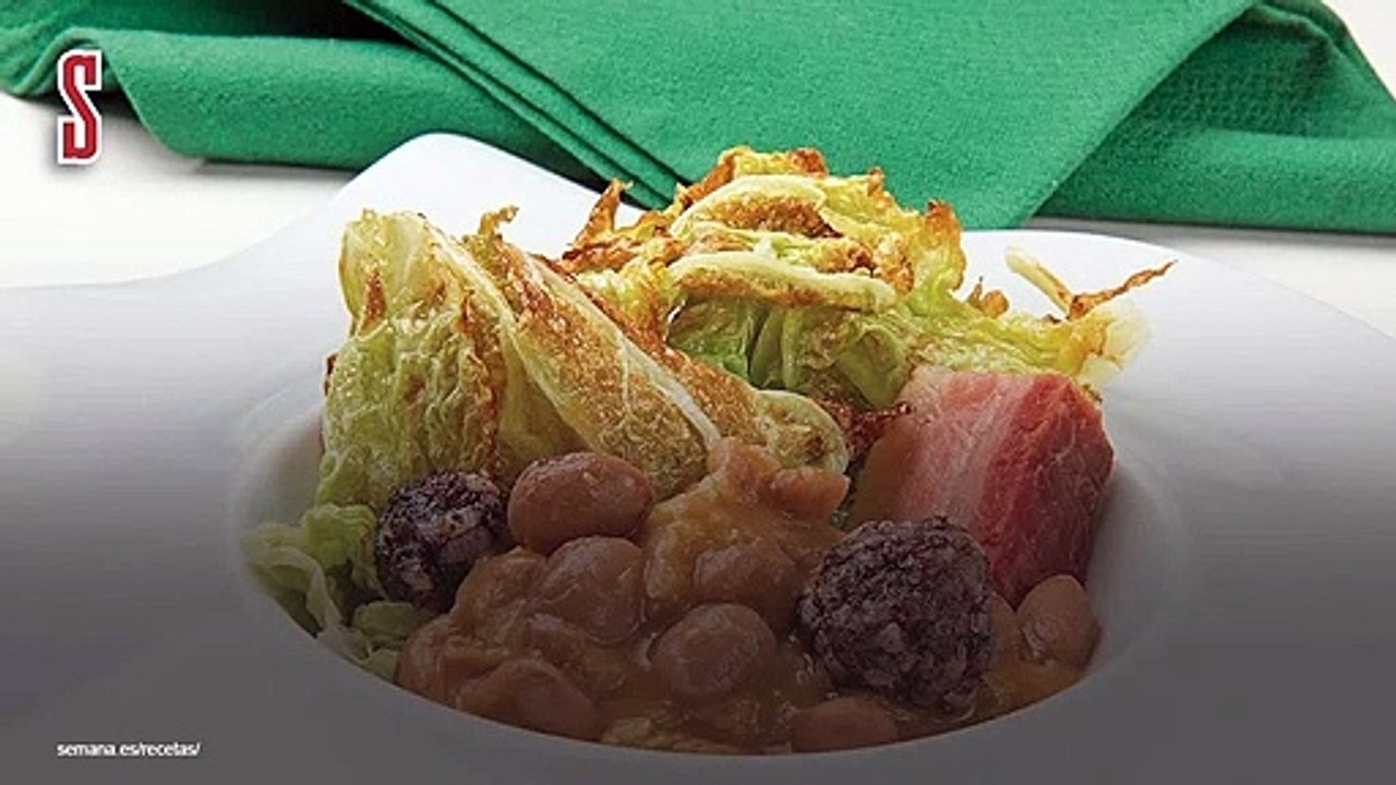 Vídeo Receta: Judías pintas con repollo y morcilla