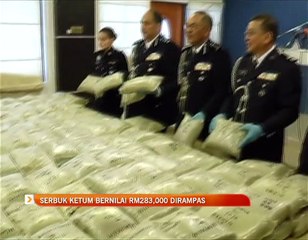 Serbuk ketum bernilai RM283,000 dirampas