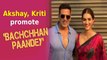 Akshay Kumar, Kriti Sanon promote 'Bachchhan Paandey' in style