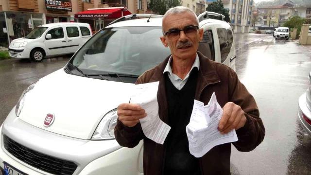 Yanından ayırmadığı aracın kağıt üzerinde başına gelmeyen kalmadı, gelen makbuzla şaşkına döndü