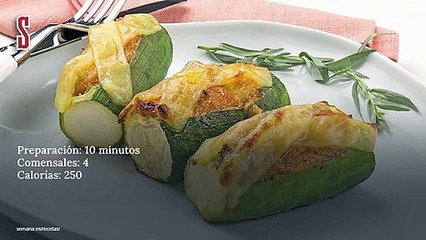 Vídeo Receta: Calabacines rellenos con queso