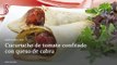 Vídeo Receta: Cucurucho de tomate confitado con queso de cabra