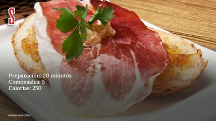 Vídeo Receta: Tosta de cebolla confitada con jamón