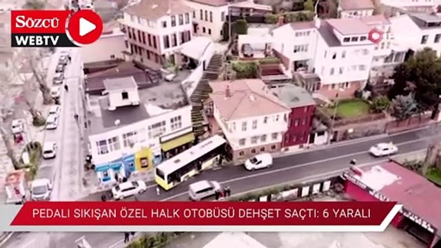 Beykoz’da pedalı sıkışan Özel Halk otobüsü dehşet saçtı: 6 yaralı