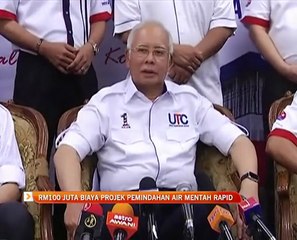 RM100 juta biaya Projek Pemindahan Air Mentah Rapid