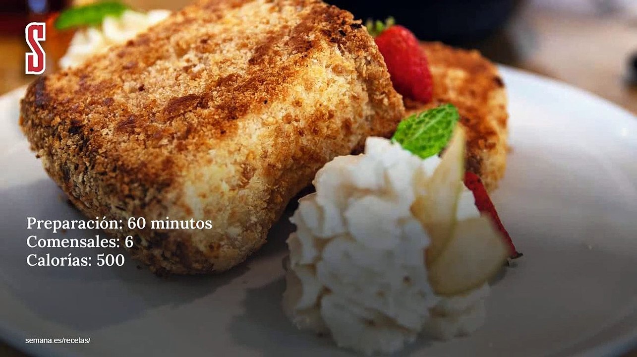 Vídeo Receta: Leche frita con fresas y menta, por Belén Esteban