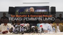 Reaksi pemimpin UMNO terhadap Tun Dr Mahathir Mohamad