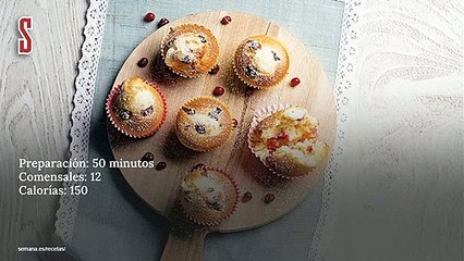 Vídeo Receta: Muffins de grosellas y queso