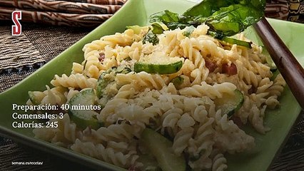 Vídeo Receta: Revuelto de cintas con calabacín