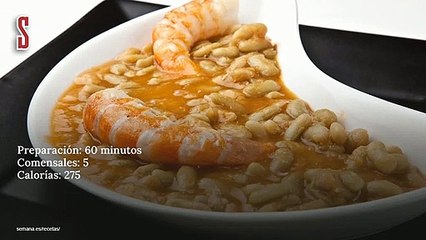 Vídeo Receta: Alubias verdinas con langostinos
