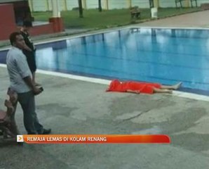 Remaja lemas di kolam renang